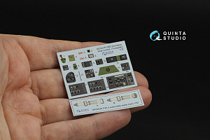 SBD Dauntless Family Rear Cockpit 3D-Printed & coloured Interior on decal paper (Trumpeter)