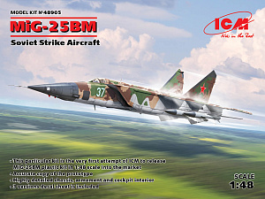 Model kit 1/48 Mikoyan MiG-25BM Soviet Strike Aircraft (ICM)