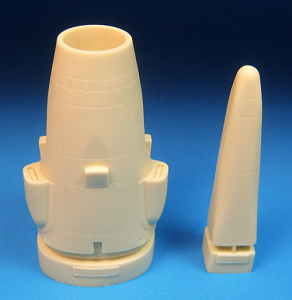 Additions (3D resin printing) 1/72 Rockwell B-1B Lancer Nose and Tail Correction Set - Late Contains