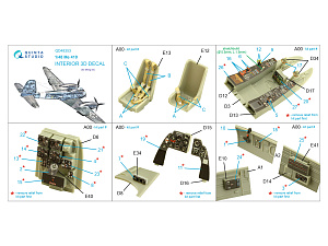 Me 410 3D-Printed & coloured Interior on decal paper (Meng)