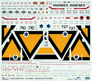 Model kit 1/48 F-21 IAF KFIR C1/USMC F-21A Lion (Kinetic Model Kits)