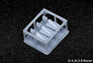 Additions (3D resin printing) 1/48 Early-type rudders for the MiG-29 9-12 (A.M.U.R.Reaver)