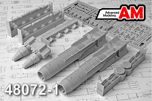 Additions (3D resin printing) 1/48 KAB-1500LG Corrective Air Bomb (Advanced Modeling) 