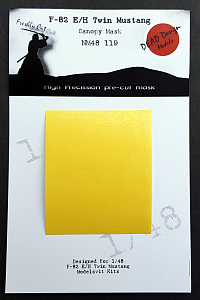 North-American F-82E/H Twin Mustang canopy frame paint mask (outside only) (designed to be used with Modelsvit kits)