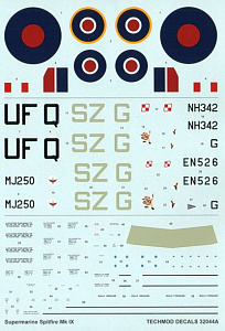 Decal 1/32 Supermarine Spitfire Mk.IX.(Techmod)