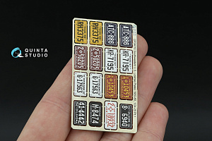 Southwestern U.S. License Plates 1950-1960 Pt.1 (All kits) (with metal base)