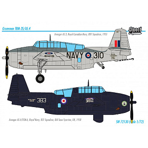 Model kit 1/72 Grumman TBM-3S Avenger AS.4 (Sword)