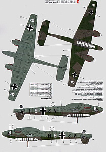 Decal 1/32 Messerschmitt Bf-110C/Bf-110D (3) (Techmod)