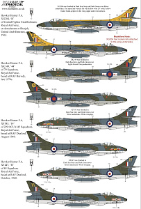 Decal 1/48 Hawker Hunter F Mk.6 (8) (Xtradecal)