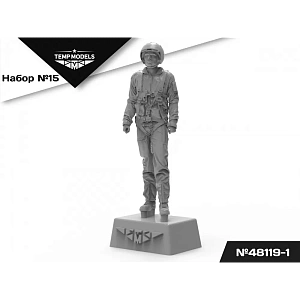 Figures (resin) 1/48 PIlots of the Russian Aerospace Forces (SVO) PSO SET NAZ-IR No.15 (Temp Models)
