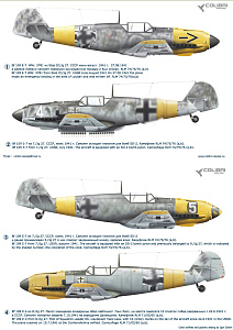 Decal 1/48 Bf-109 E III/JG 27 (Operation Barbarossa) (Colibri Decals)