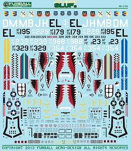 Decal 1/48 LTV A-7D Corsair II. 'Man-Eater SLUFs' 
