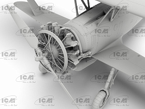 Model kit 1/32 Henschel Hs-123A-1 late version (ICM)