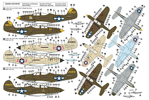 Model kit 1/48 Bell P-39Q Airacobra USAAF (Hobby 2000)