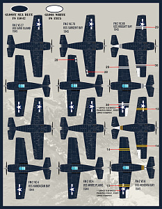 Decal 1/48  'Colors and Markings of US Navy Grumman Wildcats Part 1' (Furball Aero-Design)