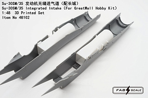 Additions (3D resin printing) 1/48 Sukhoi Su-30SM/35 Integrated Intake(designed to be used with Great Wall Hobby kits)