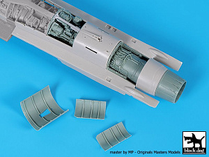 Additions (3D resin printing) 1/48 Lockheed-Martin F-16C Fighting Falcon engine (designed to be used with Tamiya kits) 