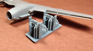 Additions (3D resin printing) 1/72 Messerschmitt Me-410A-1/U-2 & U4 exhausts (designed to be used with Airfix kits)