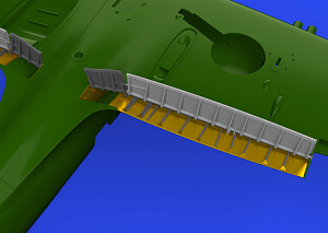 Additions (3D resin printing) 1/48 Supermarine Spitfire Mk.V landing flaps 3D-Printed (designed be used with Eduard kits)