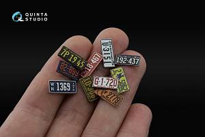 Western U.S. License Plates 1910-1940 (All kits) (with metal base)