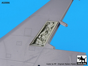 Additions (3D resin printing) 1/32 Douglas A-4E Skyhawk spine electronic + tail (designed to be used with Trumpeter kits) 