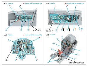MiG-25RBF 3D-Printed & coloured Interior on decal paper (ICM)