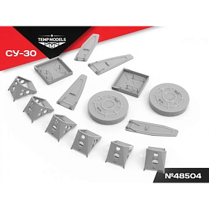 Additions (3D resin printing) 1/48 SET OF PLUGS AND PADS FOR SU-30 (Temp Models)