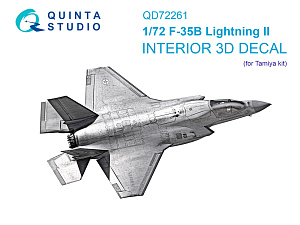 F-35B Lightning II 3D-Printed & coloured Interior on decal paper (Tamiya)