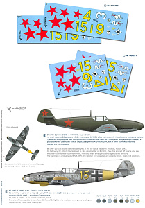 Decal 1/72 Bf-109 in tne Red Army Air Force (Colibri Decals)