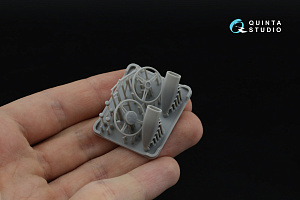 Ford GT40 Mark II 3D-Printed & coloured Interior on decal paper (Fujimi) (with 3D-printed resin parts)