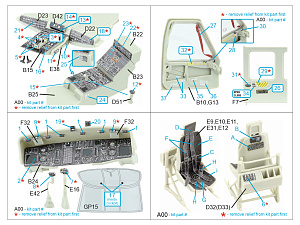HH-60G Pave Hawk 3D-Printed & coloured Interior on decal paper (Kitty Hawk)