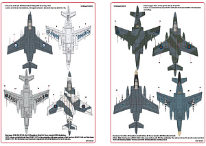 Decal 1/48 Blackburn Buccaneers S. Mk 2 Mk2A Mk2B (Kits-World)