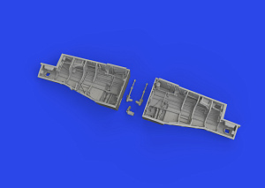 Additions (3D resin printing) 1/48 North-American P-51B/P-51C Mustang wheel bay PRINT 1/48 (designed to be used with Eduard kits)