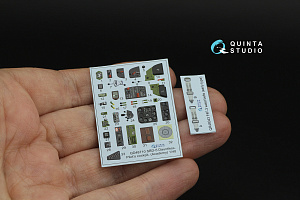 SBD-5 Dauntless/A-24B Banshee Pilot's cockpit 3D-Printed & coloured Interior on decal paper (Accurate Miniatures/Academy/etc)