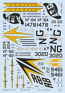 Decal 1/48 F-4B NAVY (TAM)