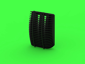 Aircraft detailing sets (brass) 1/72 PZL P.11c - oil cooler (designed to be used with Arma Hobby kits) 