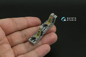 Mirage 2000N 3D-Printed & coloured Interior on decal paper (Dream Model) (with 3D-printed resin part)