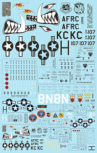 Decal 1/32 1/72 Fairchild A-10C Heritage Hawgs TB72110 combined with TB32071 (Two Bobs)