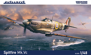 Model kit 1/48 Supermarine Spitfire Mk.Vc The Weekend edition kit (Eduard kits) (damaged package)