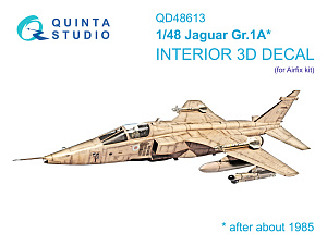 Jaguar Gr.1A 3D-Printed & coloured Interior on decal paper (Airfix)