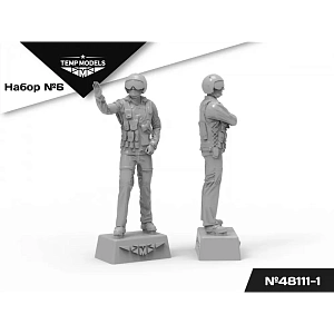 Figures (resin) 1/48 PIlots of the Russian Aerospace Forces. Set No. 6-1 (Temp Models)