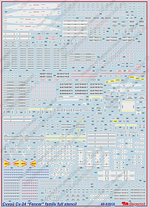 Decal 1/48 Sukhoi Su-24 'Fencer' family full stencils (Begemot)