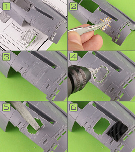 Aircraft detailing sets (brass) 1/32 PZL P.11 - oil cooler (designed to be used with IBG Models kits) 