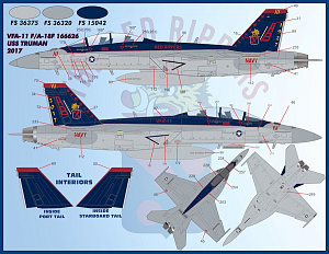 Decal 1/48Air Wing All-Stars Super Hornets Part IV (Furball Aero-Design)