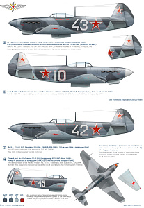 Decal 1/72 Yak-9D part II (Operation Bagration) (Colibri Decals)