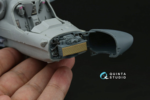 Ка-52М radar bay with nose cone (Quinta Models) (with 3D-printed resin parts)