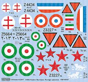 Decal 1/48 Hawker Hurricane Mk.I/Trop (Kits-World)