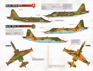 Decal 1/32 Sukhoi Su-25 Frogfoot Foreign(10) (Linden Hill)
