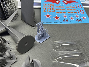 Model kit (3D resin printing) 1/48 MiG-9 fighter jet (KepModels)