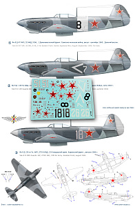 Decal 1/48 Yak - 9D part I (Colibri Decals)